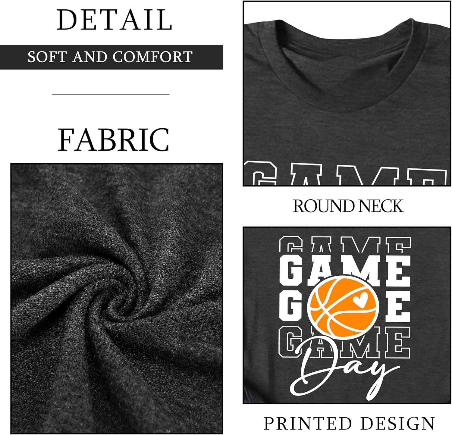 Basketball Mom Shirt Game Day Shirts Basketball Graphic Tshirts Basketball Lover Gifts Tops