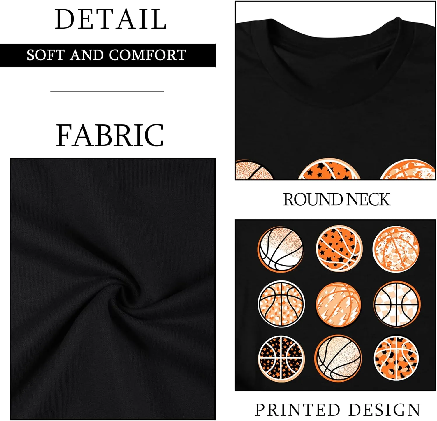 Basketball Mom Shirt Game Day Shirts Basketball Graphic Tshirts Basketball Lover Gifts Tops