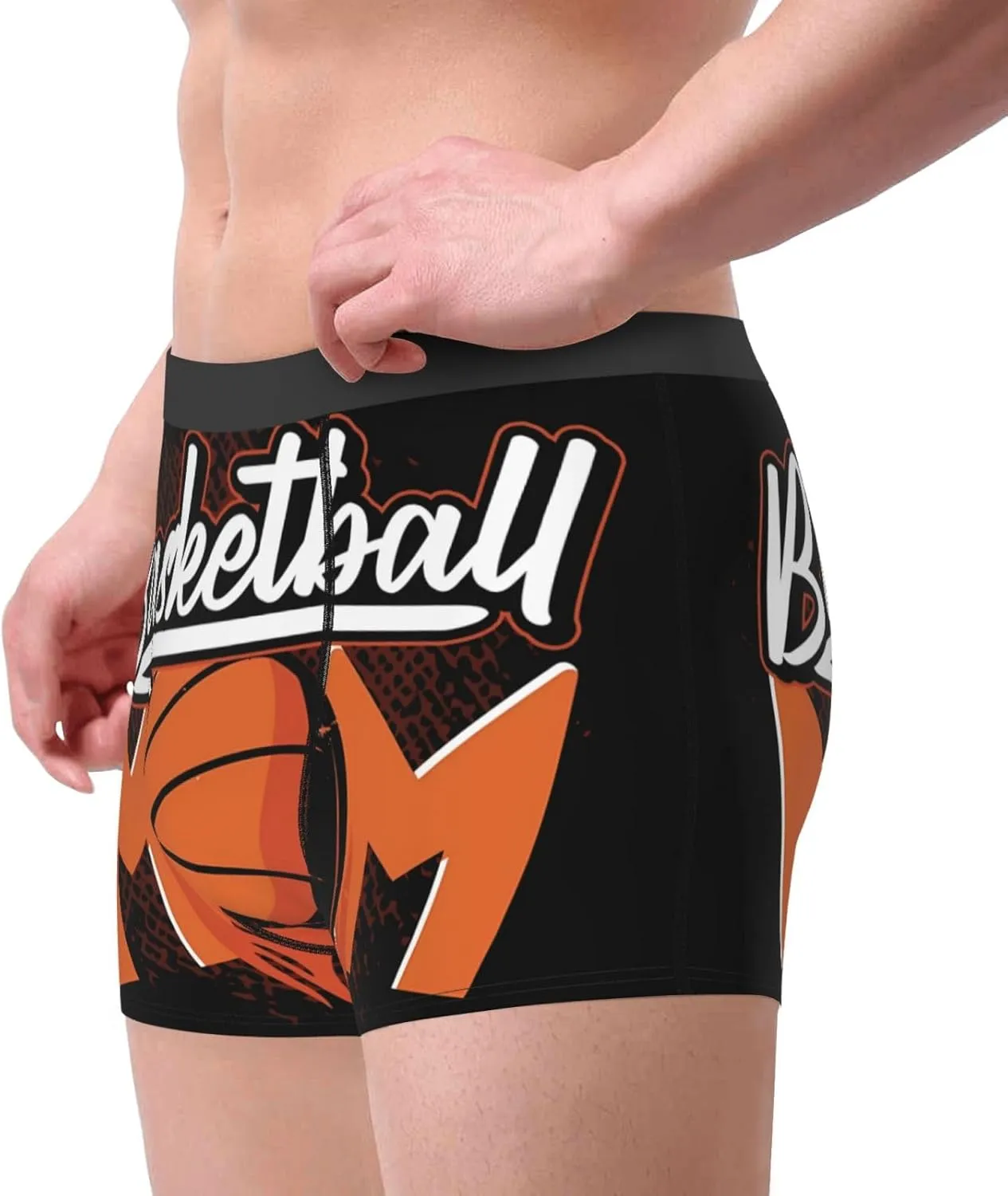 Basketball Player Girls Funny Basketball Lover Sport Basketball Men's Boxer Briefs Stretch Underwear Trunk Underwear