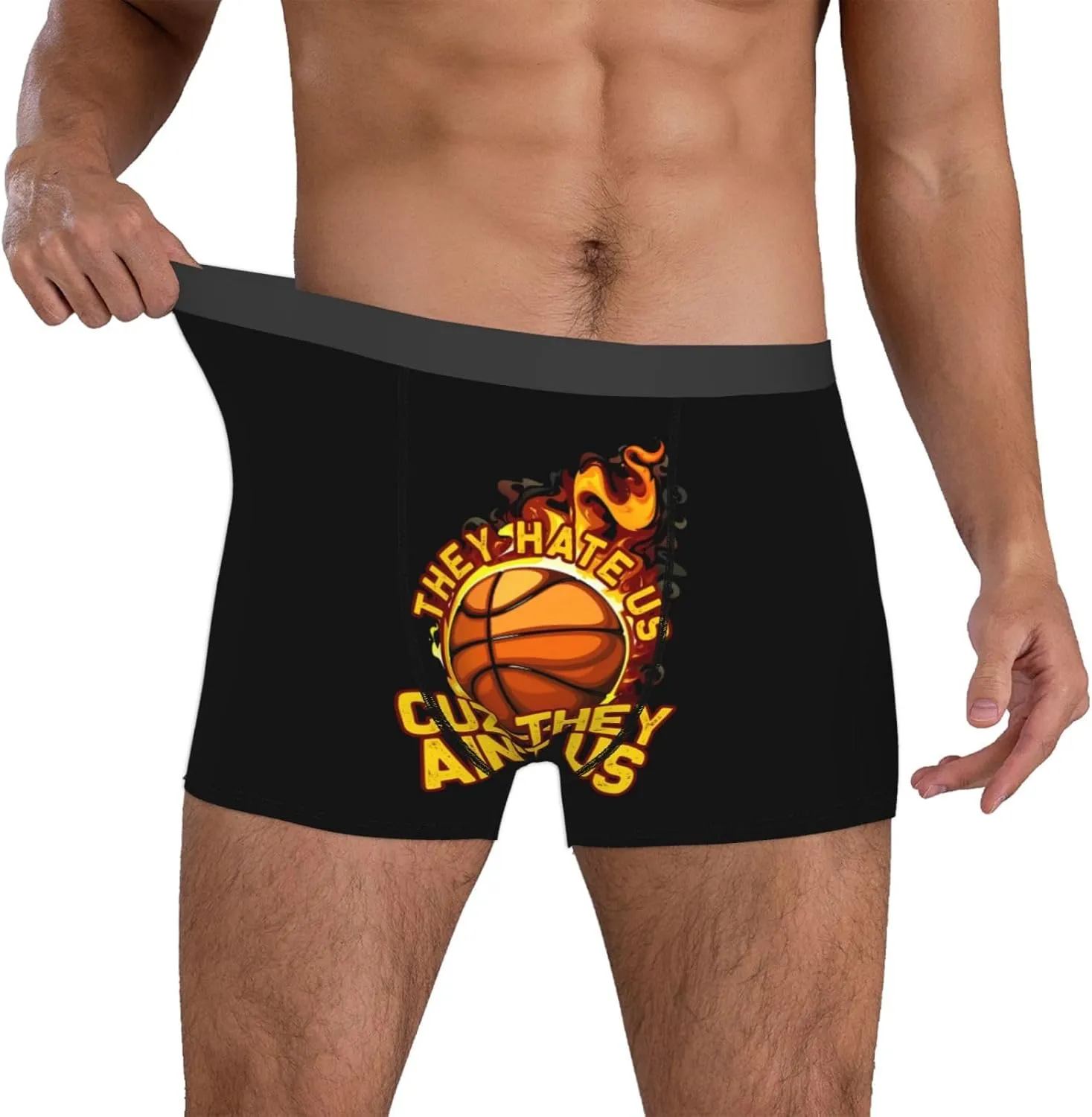 Basketball Player Girls Funny Basketball Lover Sport Basketball Men's Boxer Briefs Stretch Underwear Trunk Underwear