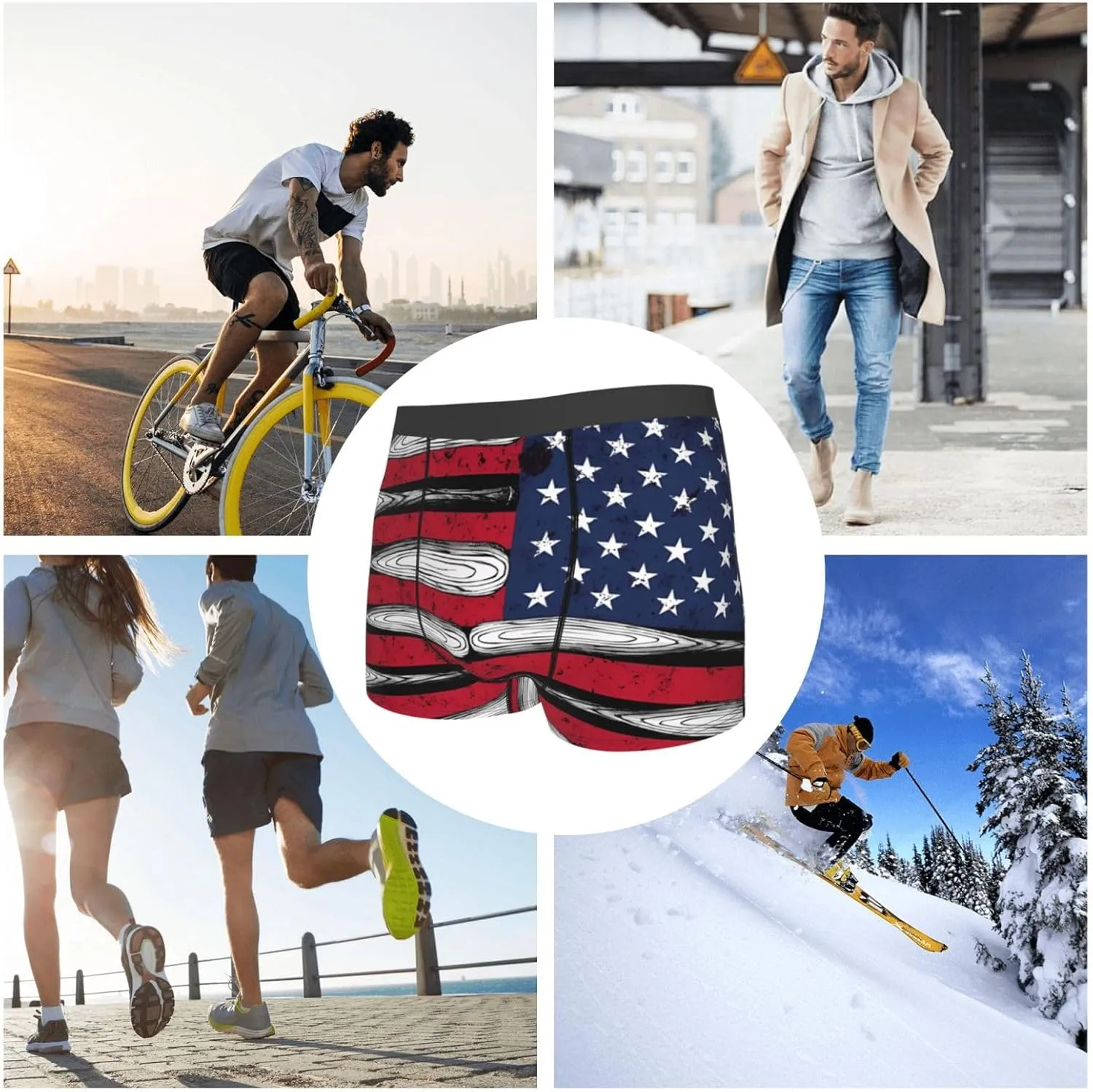 Basketball Player Girls Funny Basketball Lover Sport Basketball Men's Boxer Briefs Stretch Underwear Trunk Underwear