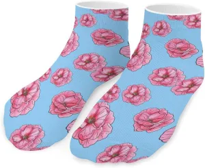 Begonia Flower Ankle Socks Breathable Low Cut Sports Socks Casual No Show Sock for Women Men