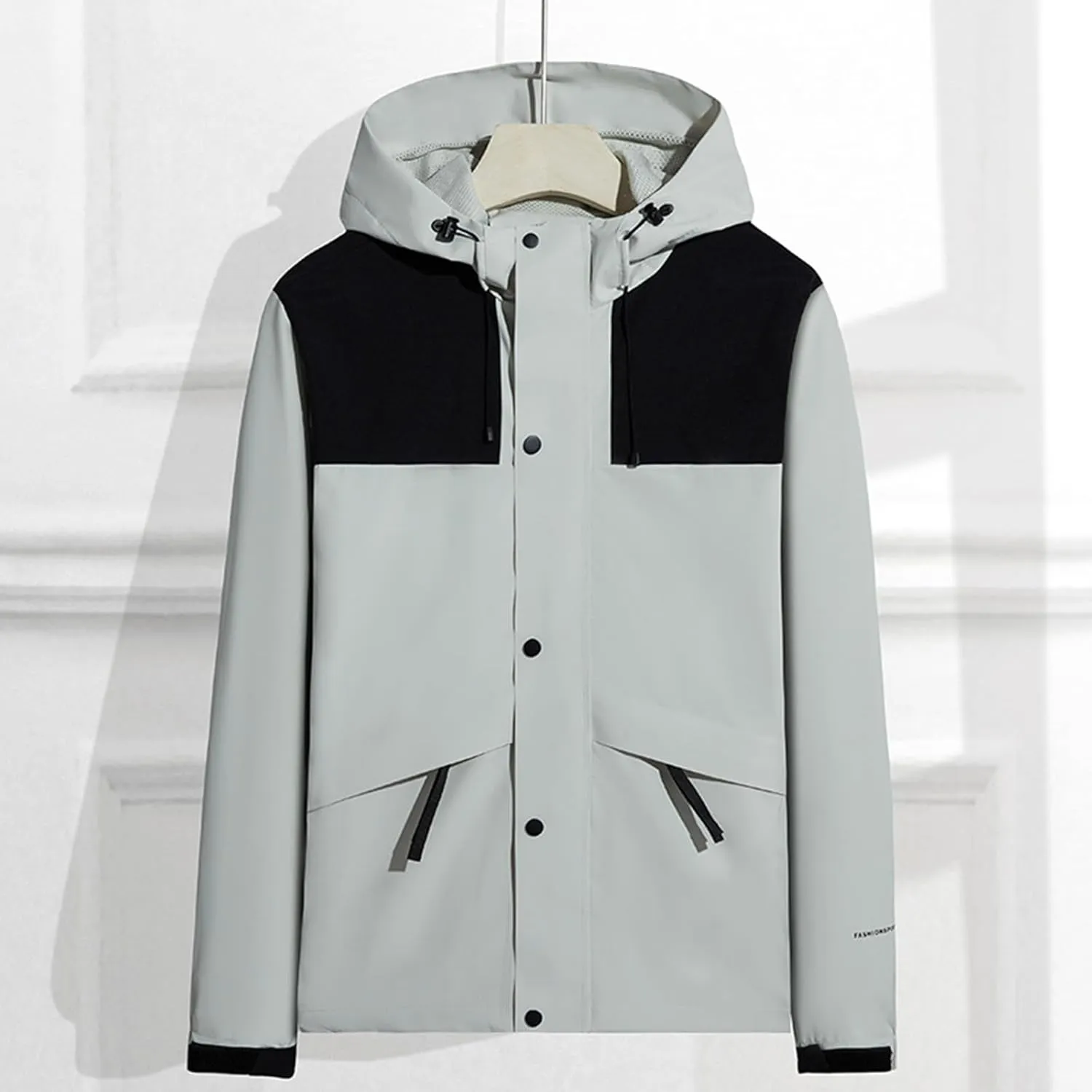 Bidobibo Womens Rain Jacket with Hood Lightweight Mountaineering Suit Trench Coat Windbreaker Raincoats for Women Plus Size