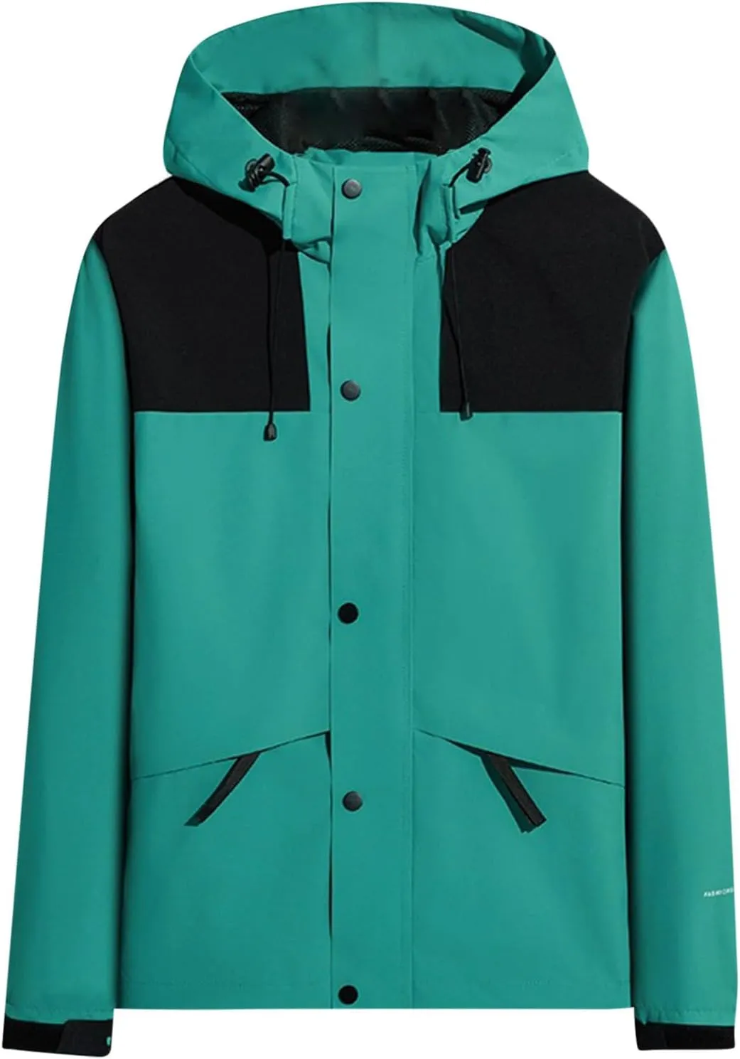 Bidobibo Womens Rain Jacket with Hood Lightweight Mountaineering Suit Trench Coat Windbreaker Raincoats for Women Plus Size