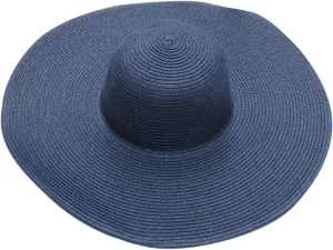Big Beach Straw Hat for Women Foldable Summer Wide Brim Sun Hat for UV Protection Packable Oversized Travel Straw Cap