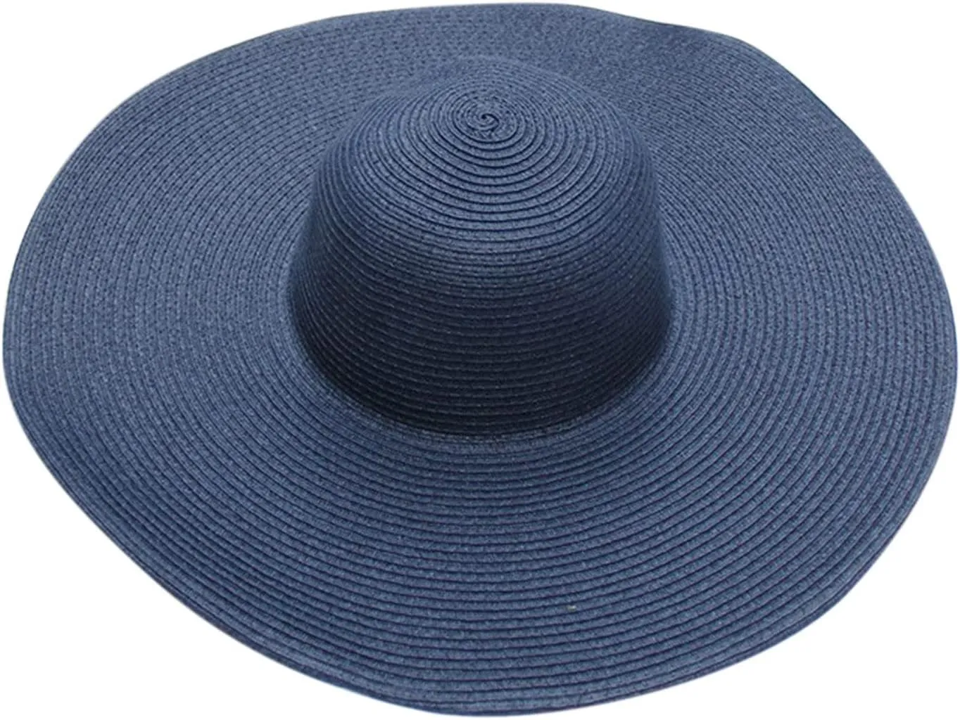 Big Beach Straw Hat for Women Foldable Summer Wide Brim Sun Hat for UV Protection Packable Oversized Travel Straw Cap