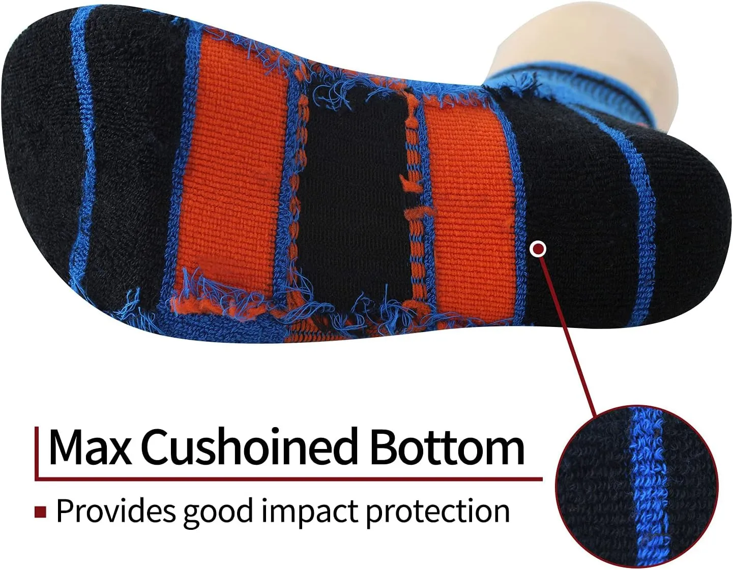 BIOAUM Men's Atheltic Socks Size 10-13 - 6 Pairs Cotton Quarter Socks for Running, Workout, Work