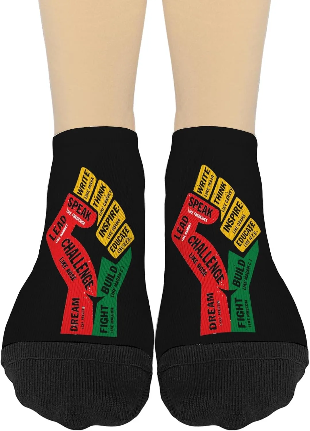 Black Historys Month No Show Socks Womens Athletic Sock Women Casual Socks KawaiiSocks