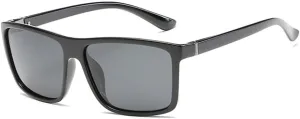 Black Polarized Sunglasses Men Mirror Blue Sun Glasses Unisex Vintage Anti Glare Shades UV400