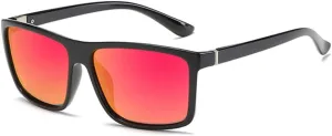 Black Polarized Sunglasses Men Mirror Blue Sun Glasses Unisex Vintage Anti Glare Shades UV400