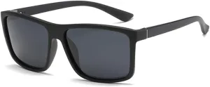 Black Polarized Sunglasses Men Mirror Blue Sun Glasses Unisex Vintage Anti Glare Shades UV400