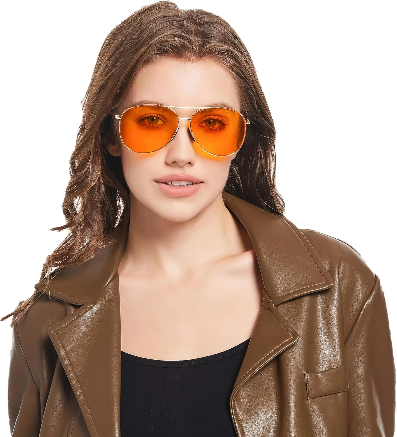 Blue Light Blocking Gaming Glasses ESports Computer Gamer GlassesAmber Gaming Glasses-Anti Glare for Better Sleep