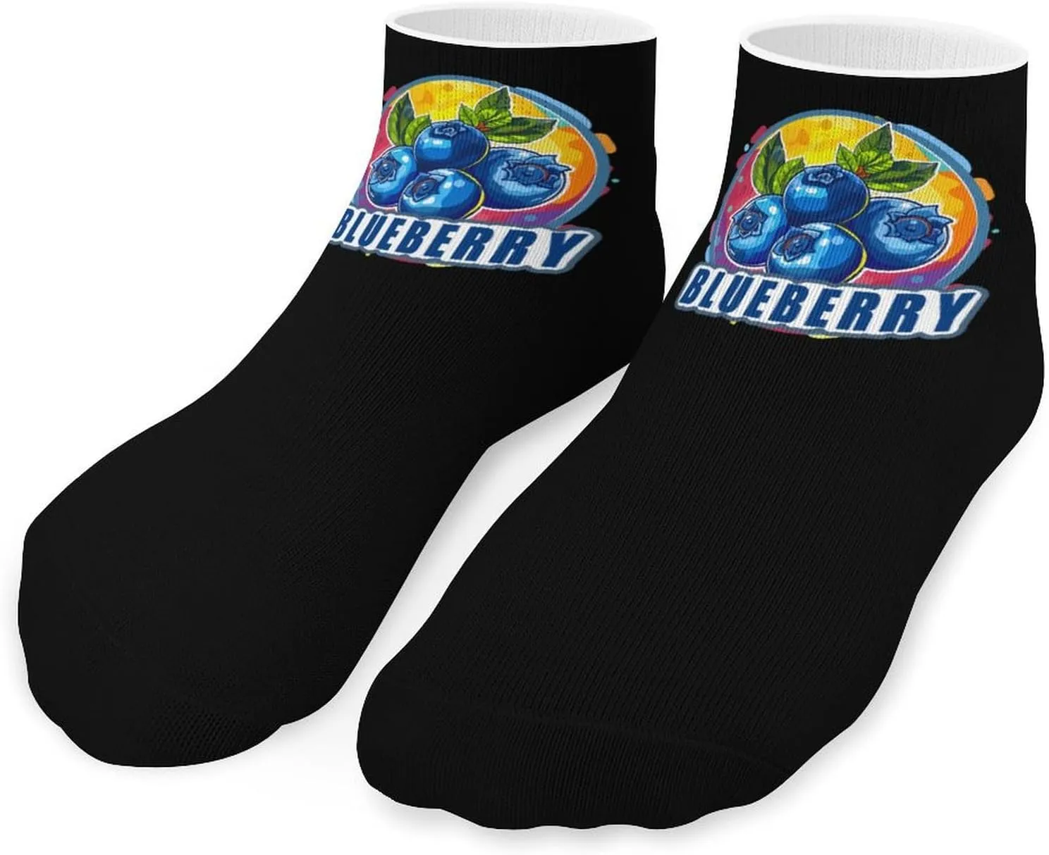 Blueberry Ankle Socks Breathable Low Cut Sports Socks Casual No Show Sock for Women Men