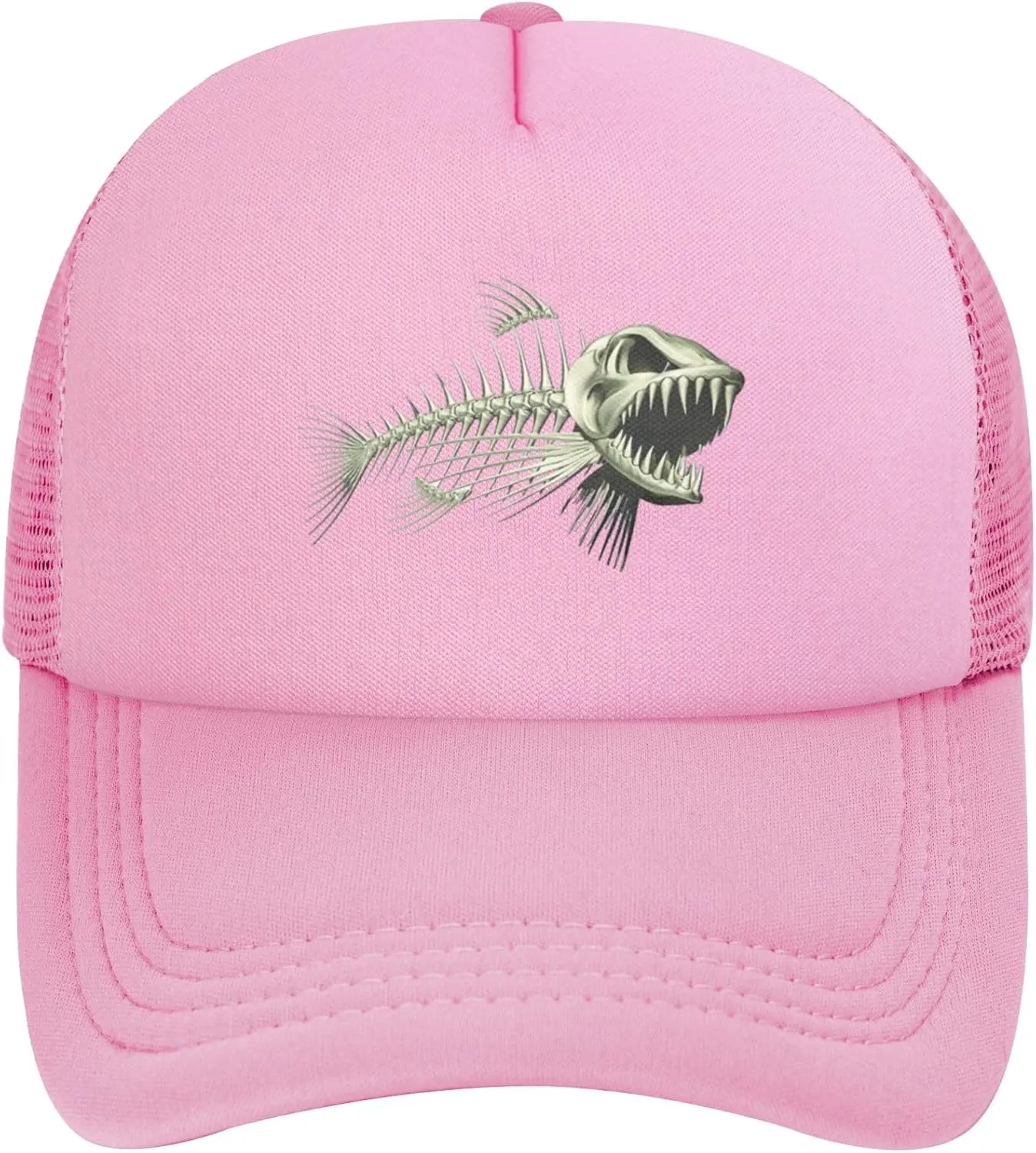 Bone Fish Baseball Hat Sports Baseball Cap Mesh Hat