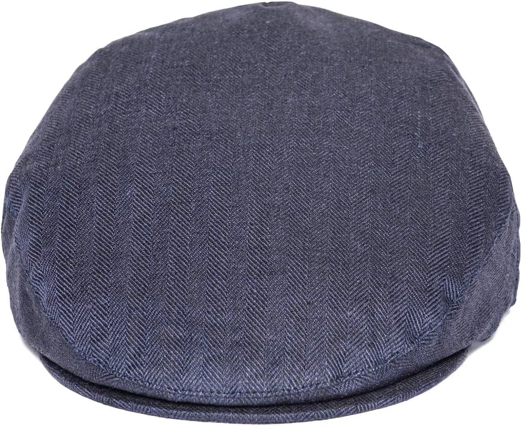 BOTVELA Men Linen Flat Ivy Breathable Summer Newsboy Hat