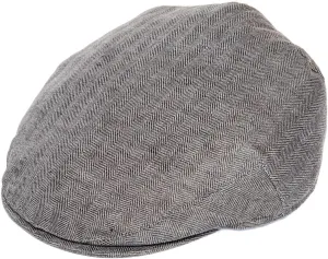 BOTVELA Men Linen Flat Ivy Breathable Summer Newsboy Hat