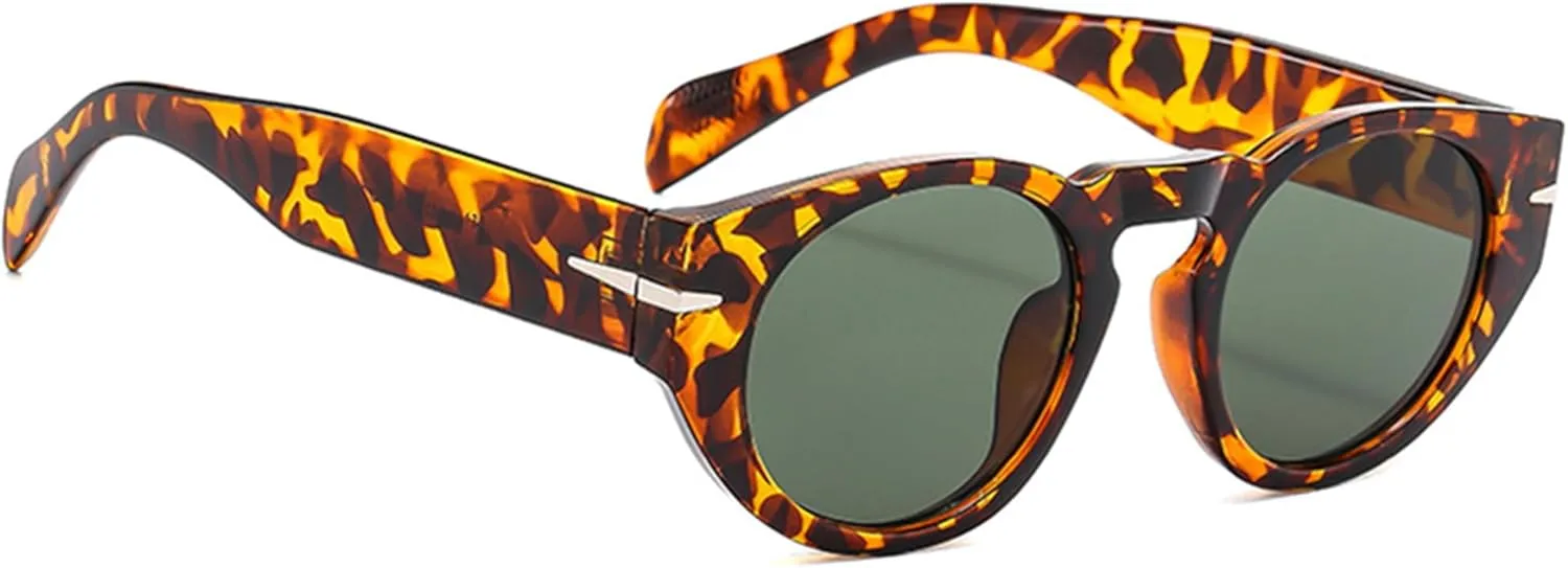 bullabulling Retro Round Sunglasses Women Classic Vintage Men Sun Shades UV400 Oval Female
