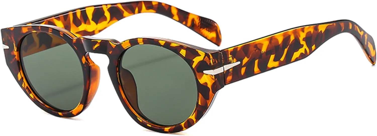 bullabulling Retro Round Sunglasses Women Classic Vintage Men Sun Shades UV400 Oval Female