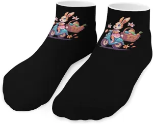 Bunny Scooter Ankle Socks Breathable Low Cut Sports Socks Casual No Show Sock for Women Men