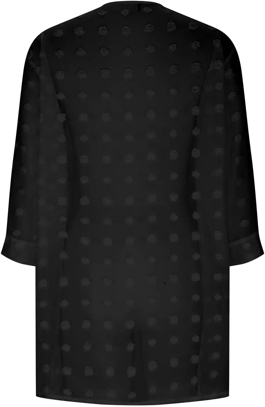 Cardigan for Women 3/4 Sleeve Swiss Dots Lightweight Summer Open Front Kimono Cardigans Casual Loose Beach Cover Up