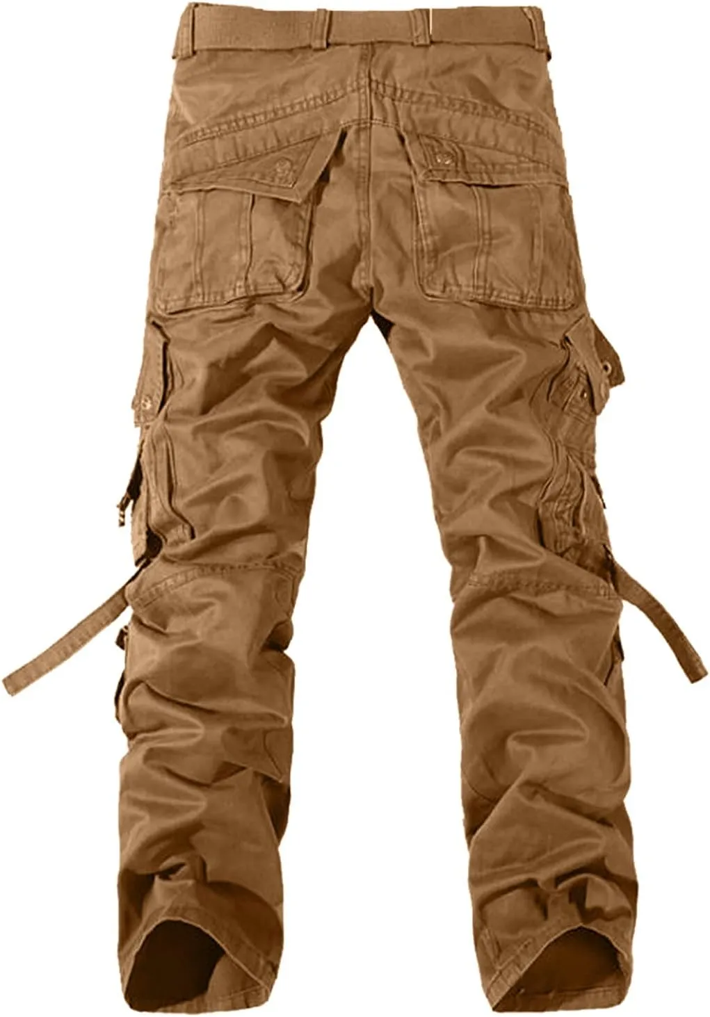Cargo Joggers Cargo Work Sweatpants Men Fashion Sports Pants Men's Casual Joggers Pants Cotton Drawstring Chino Cargo Pants for Hiking Outdoor Jogging Mens Cargo Pants Hiking ZXUS0215-SALE1671 Coffee
