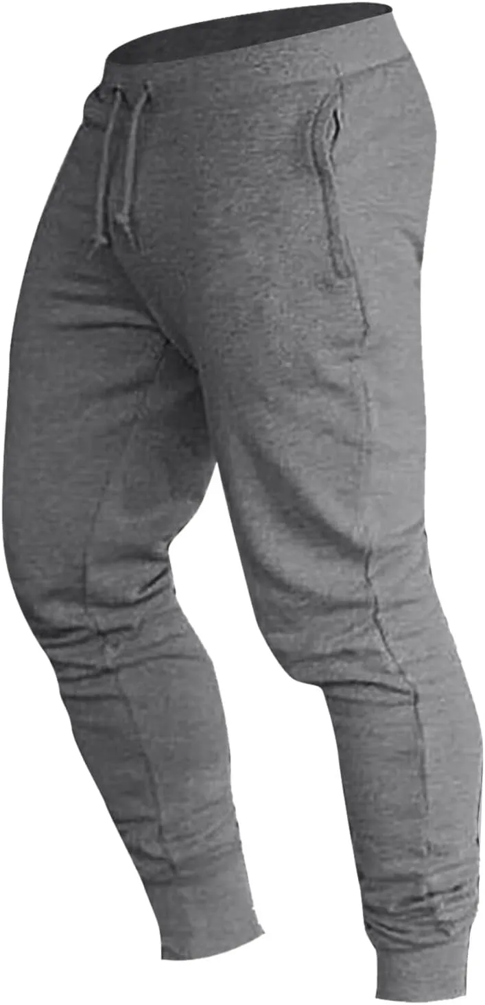 Cargo Pants for Men Big and Tall Trousers Men's Heavyweight Fleece Cargo Sweatpants Elastic Waist Drawstring Straight