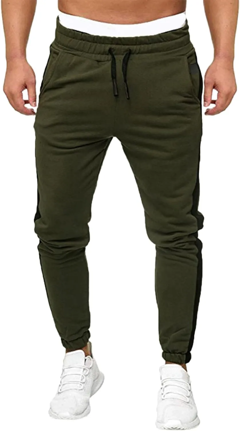 Cargo Sweatpants for Men Mens Lounge Pants for Men Baggy Men's Fleece Athletic Sweatpants Running Warm Slim Fit Baggy