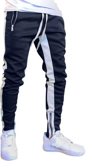 Cargo Trousers for Men Slim Jogger Pants Tapered Athletic Sweatpants for Jogging Running Exercise Gym Workout Mens