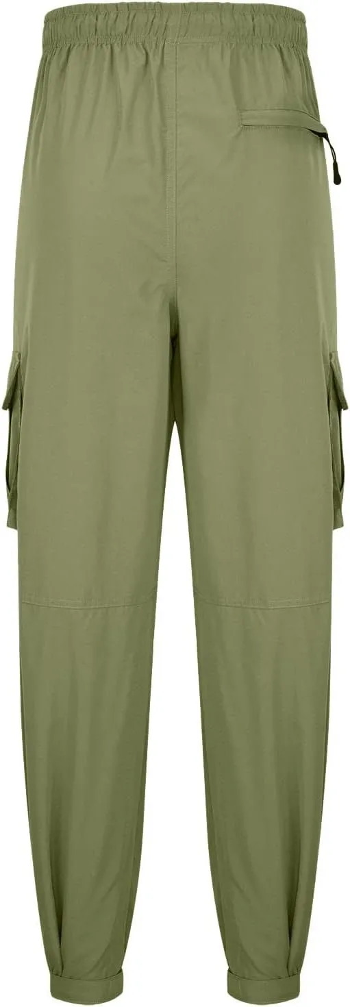 Cargo Trousers for Men Workout Sports Pant Men's Cargo Pants Elastic Waist Joggers Solid Casual Multi Pockets Outdoor