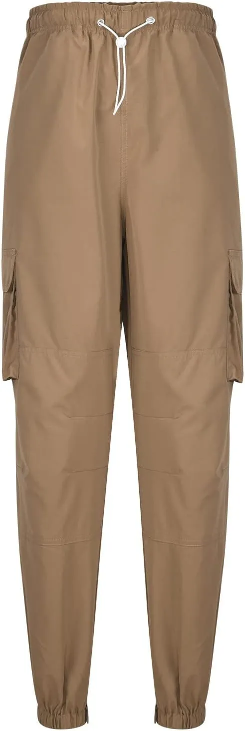 Cargo Trousers for Men Workout Sports Pant Men's Cargo Pants Elastic Waist Joggers Solid Casual Multi Pockets Outdoor