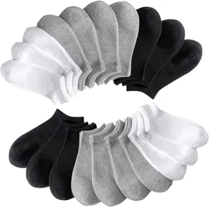Casual Mens Womens Ankle Athletic Running Socks Thin Low Cut No Show Solid Casual Socks(One size-100Pair)