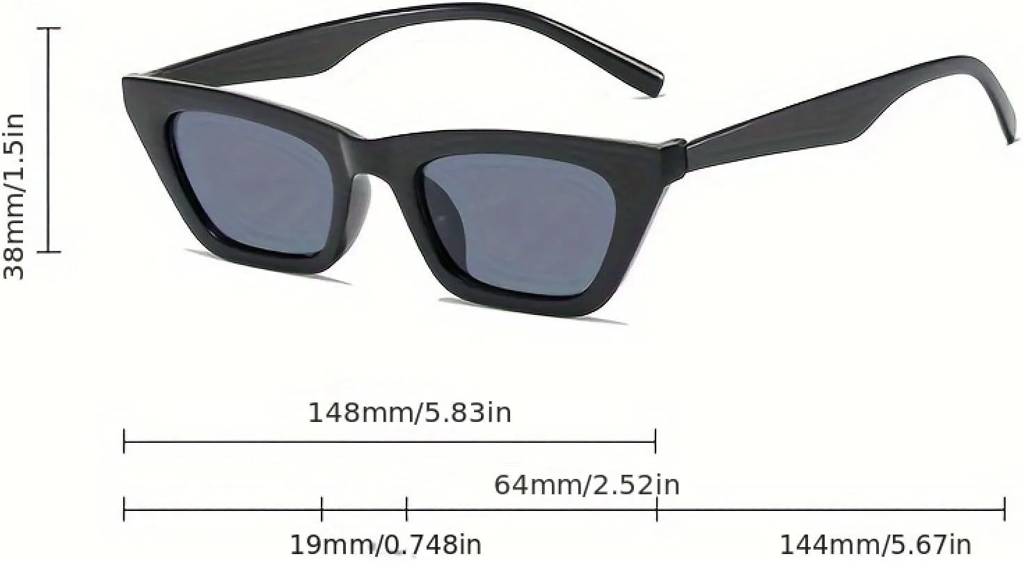 Cat Eye Sunglasses for Women Small Frame Retro Fashion Uv400