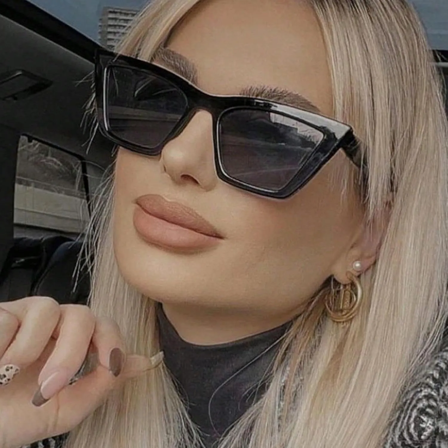 Cat Eye Sunglasses for Women Small Frame Retro Fashion Uv400