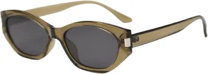 Cat Eye Sunglasses Polarized Frame Vintage Sun Glasses for Men Women Fashion Outdoor Green Grey