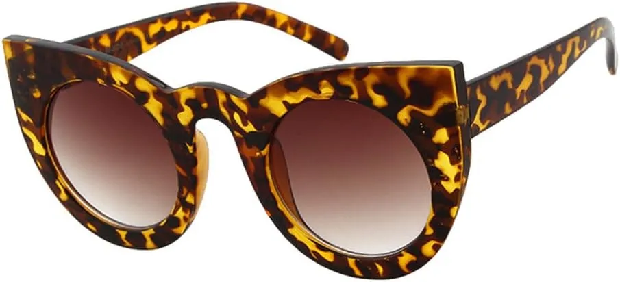 Cat Eye Sunglasses Vintage White Black Female Cateye Sun Glasses