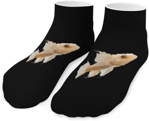 Cavefish Low Cut Ankle Socks Non Slip Invisible Liner Sock Pack Casual Socks For Men Women