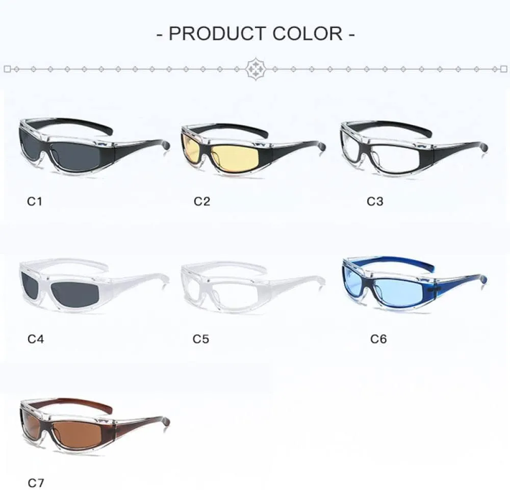 CGZWFERA-Sunglasses Outdoor Sunglasses Cycling Full Frame Riding Sun Glasses Women Glasses Men Eyewear UV400