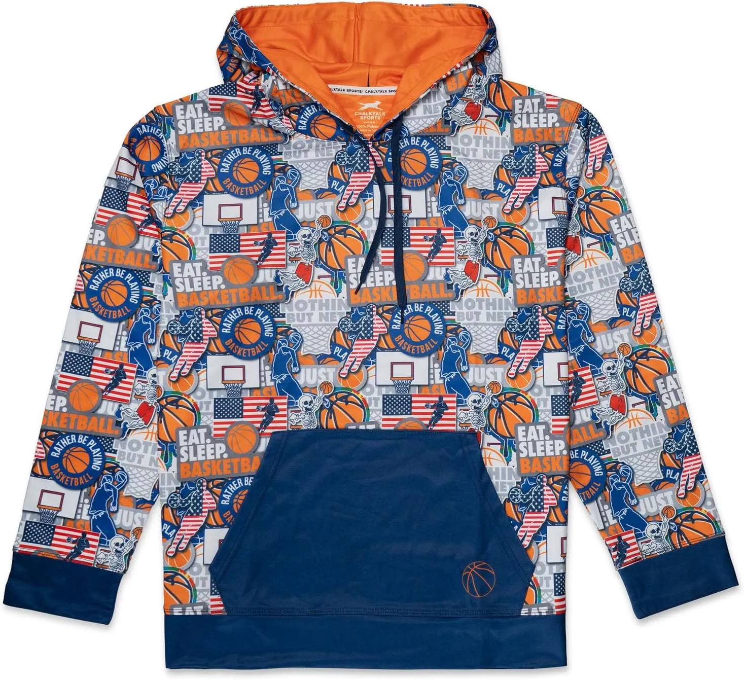 ChalkTalkSPORTS Basketball Hooded Performance Sweatshirts | Basketball Life Hoodies | Youth & Adult