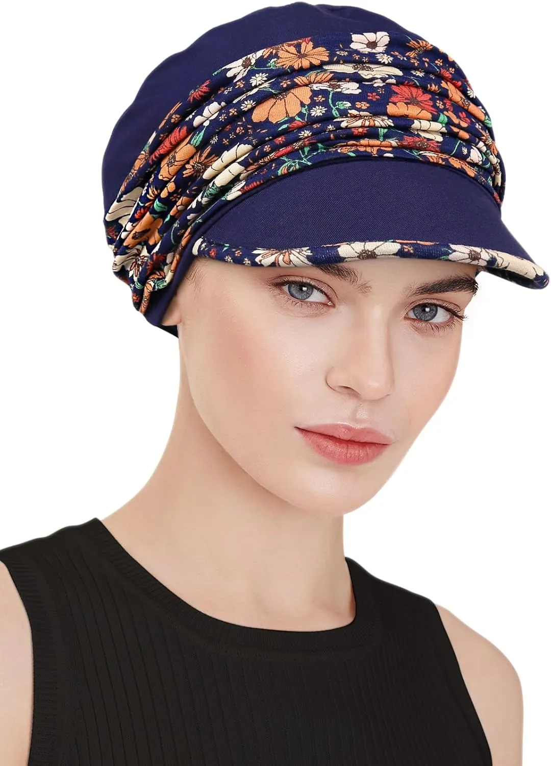 Chemo Headwear Viscose Newsboy Cap for Women Summer Hats