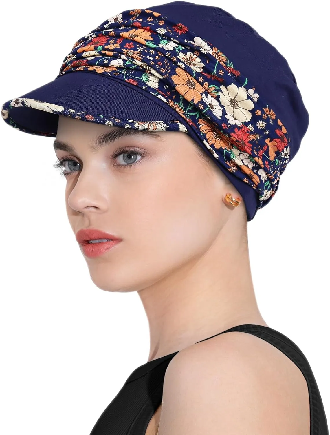 Chemo Headwear Viscose Newsboy Cap for Women Summer Hats