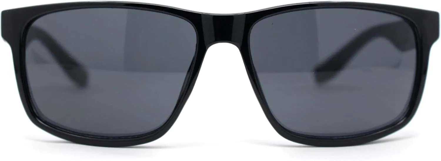 Classic Mens Sport Horn Rim Plastic Rectangular Sunglasses