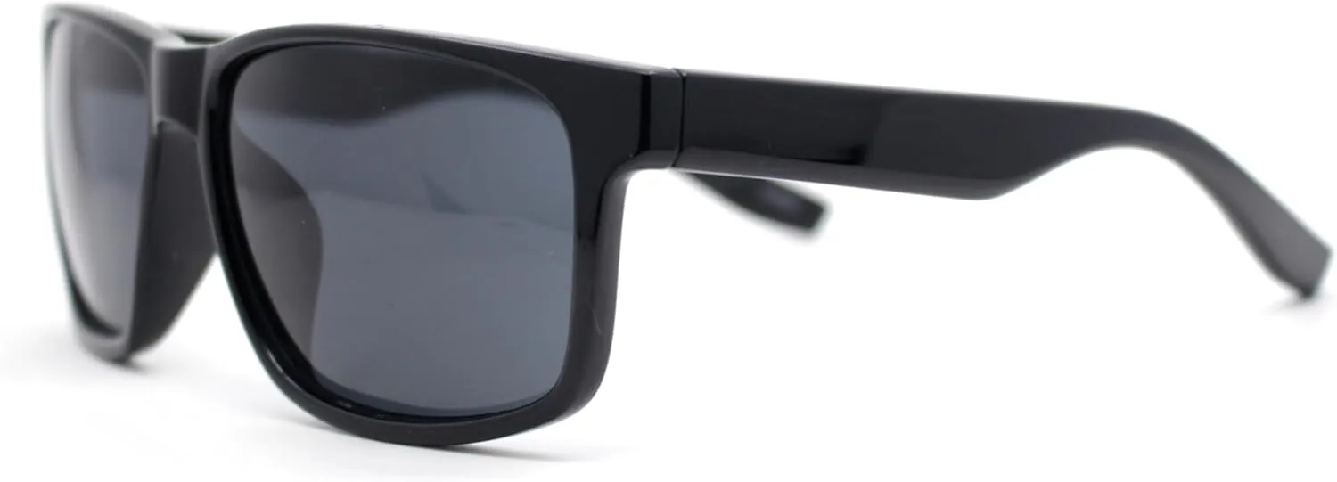 Classic Mens Sport Horn Rim Plastic Rectangular Sunglasses