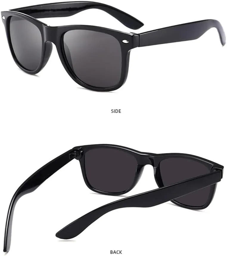 Classic Polarized Sunglasses Men Women Retro Black Sun Glasses Male Fashion Summer Anti Glare Driving Shades