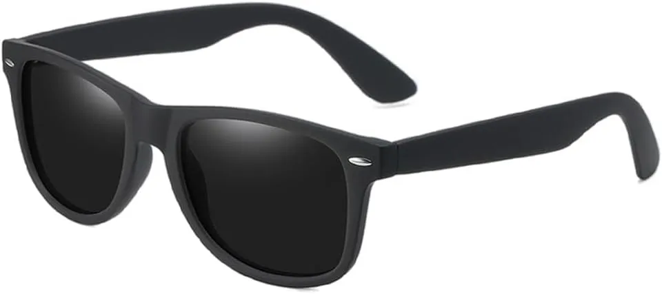 Classic Polarized Sunglasses Men Women Retro Black Sun Glasses Male Fashion Summer Anti Glare Driving Shades