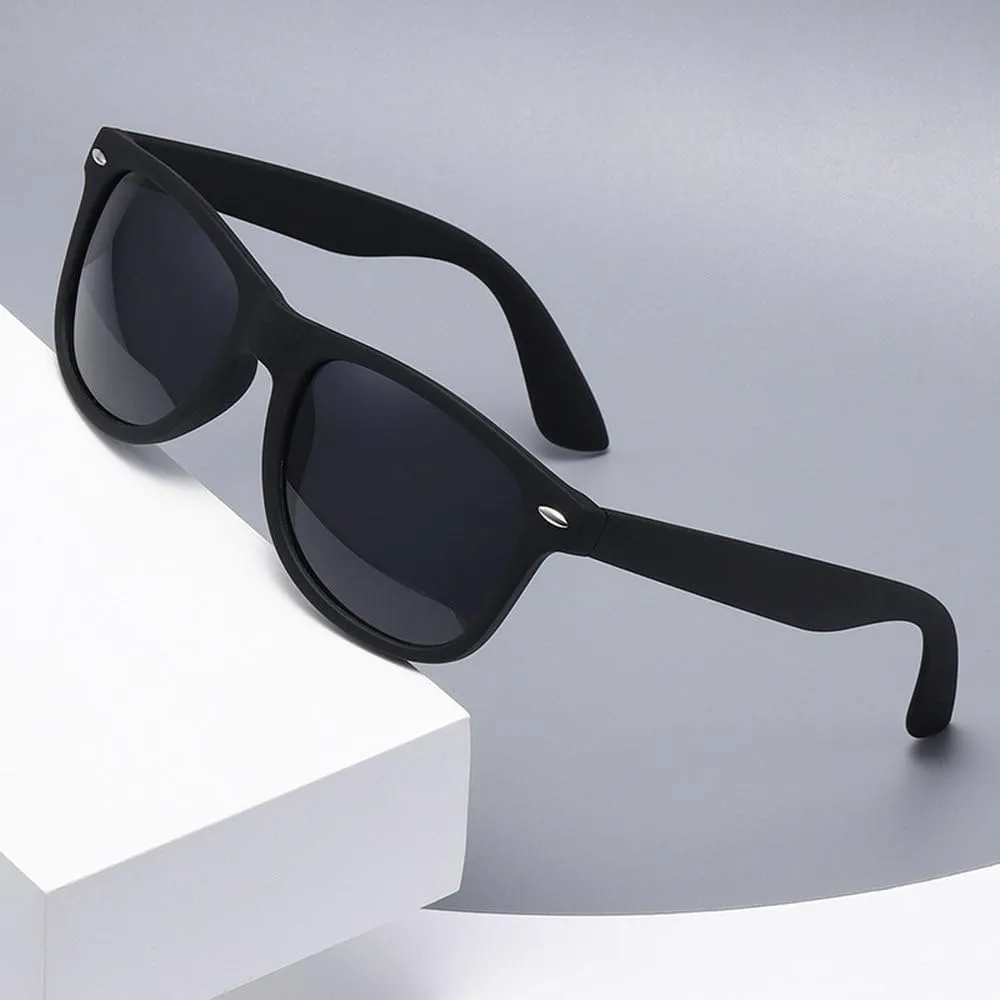 Classic Polarized Sunglasses Men Women Retro Black Sun Glasses Male Fashion Summer Anti Glare Driving Shades
