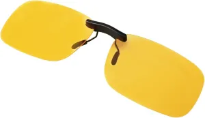 Clip On Night Vision, Driving Polarized Sunglasses - Anti Glare UV400 for Wearing Over Prescription Glasses