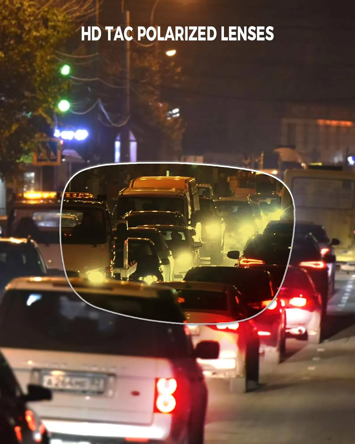 Clip On Night Vision, Driving Polarized Sunglasses - Anti Glare UV400 for Wearing Over Prescription Glasses