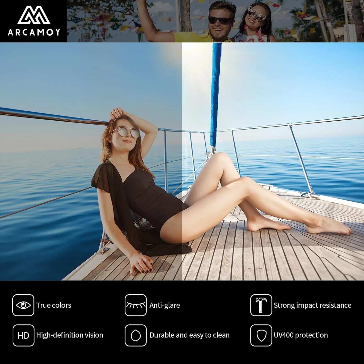 Clip on Sunglasses Over Prescription Glasses Polarized Anti Glare Flip Up UV Protection Glasses For Men Women