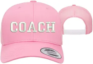 Coach Trucker Baseball Hat - Unisex - Sports Coach Baseball Caps