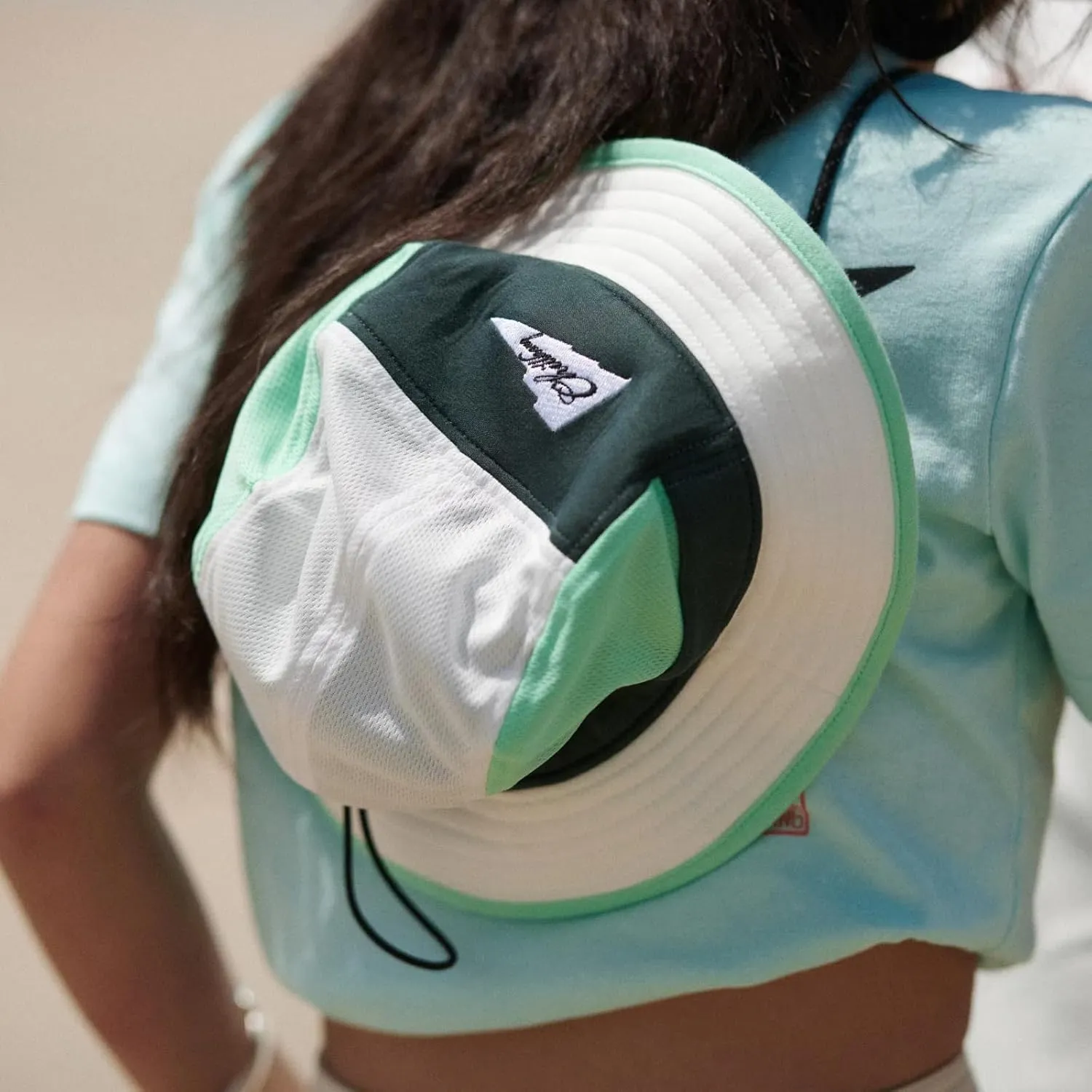 Color-Blocked Fisherman Style Sun Hat for Outdoor Camping, Surfing & Vacations - Wide Brim, UV Protective, Anti-Slip